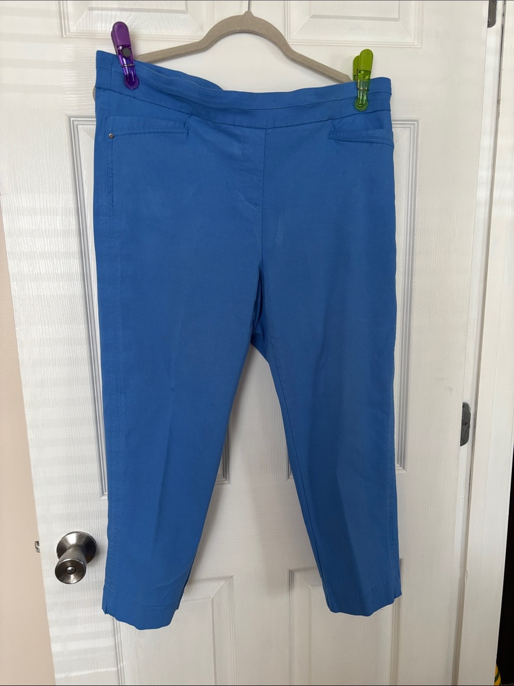 Kim Rogers Blue Capris Pants